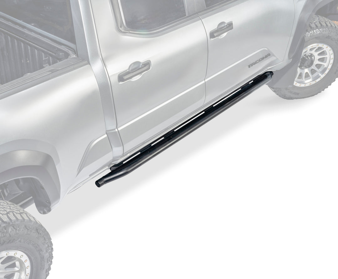 Warn Rocker Sliders for 4th Gen Toyota Tacoma, Steel Bolt-On Protection Set