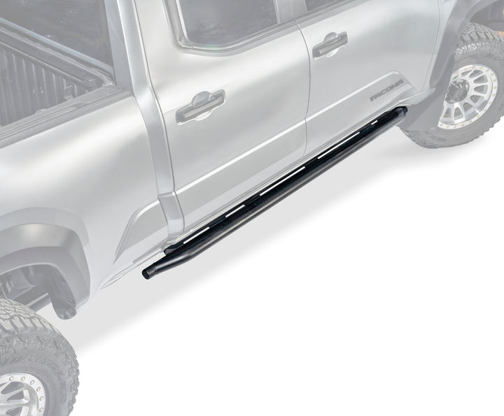 Warn Rocker Sliders for 4th Gen Toyota Tacoma, Steel Bolt-On Protection Set