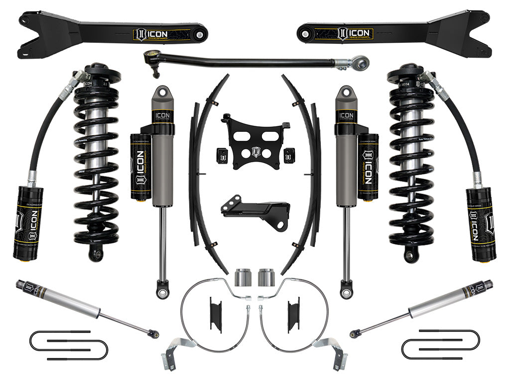 ICON 2023-2026 Ford F-250/F-350 Super Duty 4WD, 4-5.5" Lift, Stage 4 Coilover Conversion System w/ Radius Arms & Expansion Packs