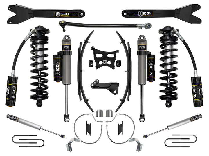ICON 2023-2026 Ford F-250/F-350 Super Duty 4WD, 4-5.5" Lift, Stage 4 Coilover Conversion System w/ Radius Arms & Expansion Packs