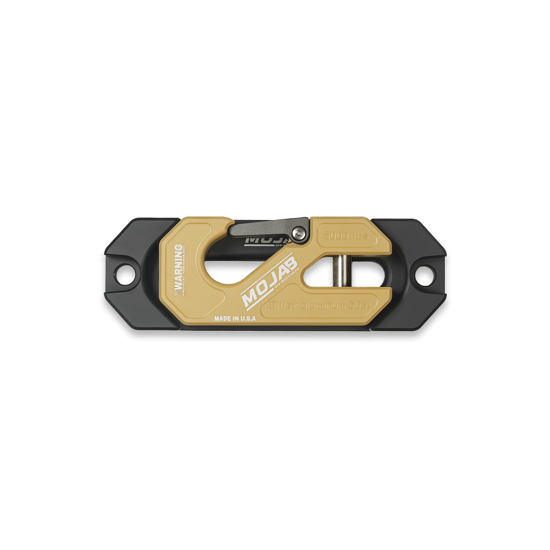 Side By Side / UTV Aluminum Recessed Winch Shackle with Fairlead Kit. (LIFE TIME WARRANTY*)