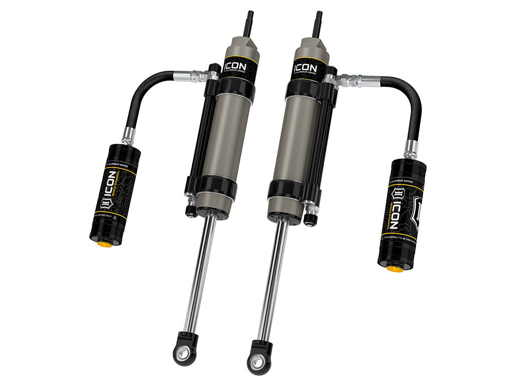 ICON 2005-2023 Toyota Tacoma, 0-1.5” Lift, Rear, V.S. 2.5 Aluminum Series Shock Absorbers, Omega Bypass Remote Reservoir, Pair