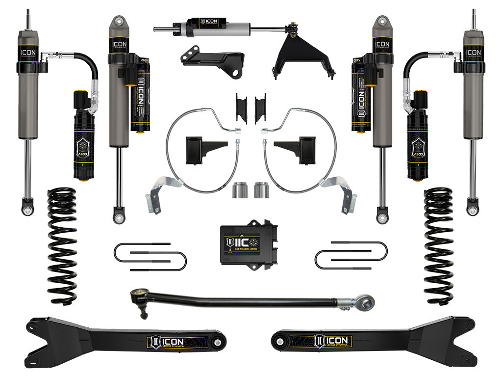 ICON 2023-2026 Ford F-250/F-350 Super Duty 4WD, Gas, 4.5" Lift, Stage 8 Suspension System w/ Radius Arms