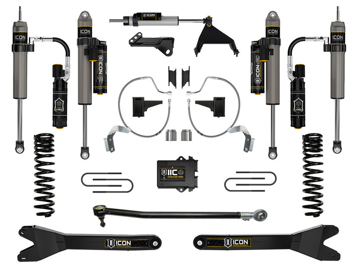 ICON 2023-2026 Ford F-250/F-350 Super Duty 4WD, Gas, 4.5" Lift, Stage 8 Suspension System w/ Radius Arms