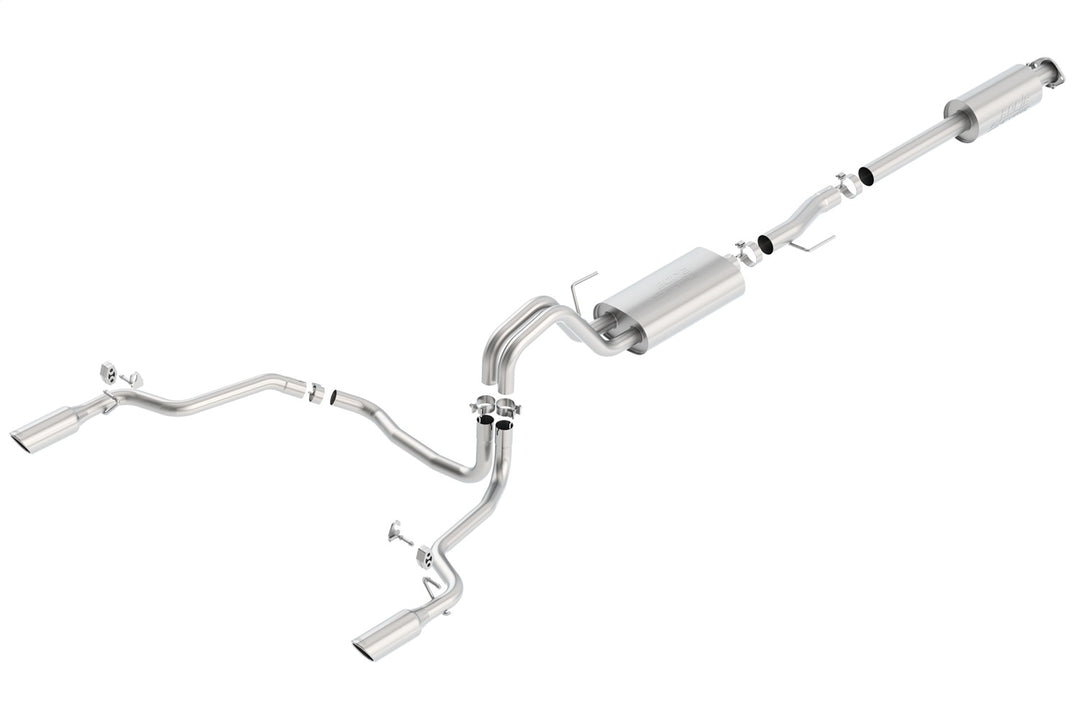 Borla Cat-Back Exhaust System S-Type for Ford F-150 2015-2020 with 2.7L, 3.5L EcoBoost, 5.0L V8, and 3.3L V6 Engines