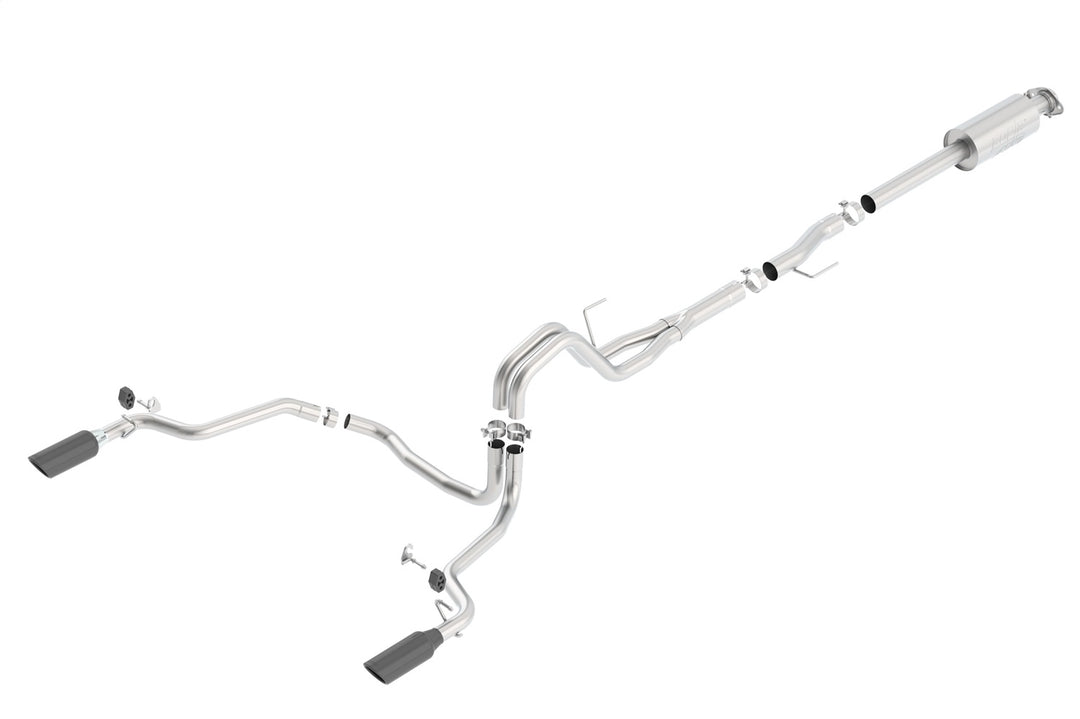 Borla ATAK Cat-Back Exhaust System for Ford F-150 2015-2020 – Performance Upgrade with Black Chrome Tips