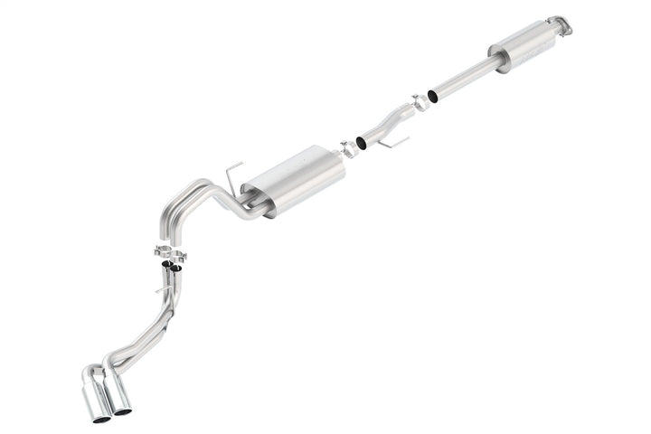 Borla Cat-Back Exhaust System Touring for Ford F-150 2015-2020 with 2.7L/3.5L EcoBoost & 5.0L V8 - Bright Chrome Tips