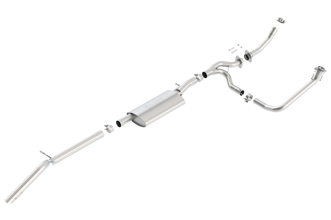 Borla 140634 High Clearance Cat-Back Exhaust System for Jeep Wrangler JKU (2012-2018) with S-Type Sound