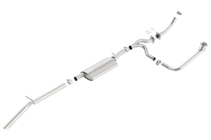 Borla 140634 High Clearance Cat-Back Exhaust System for Jeep Wrangler JKU (2012-2018) with S-Type Sound