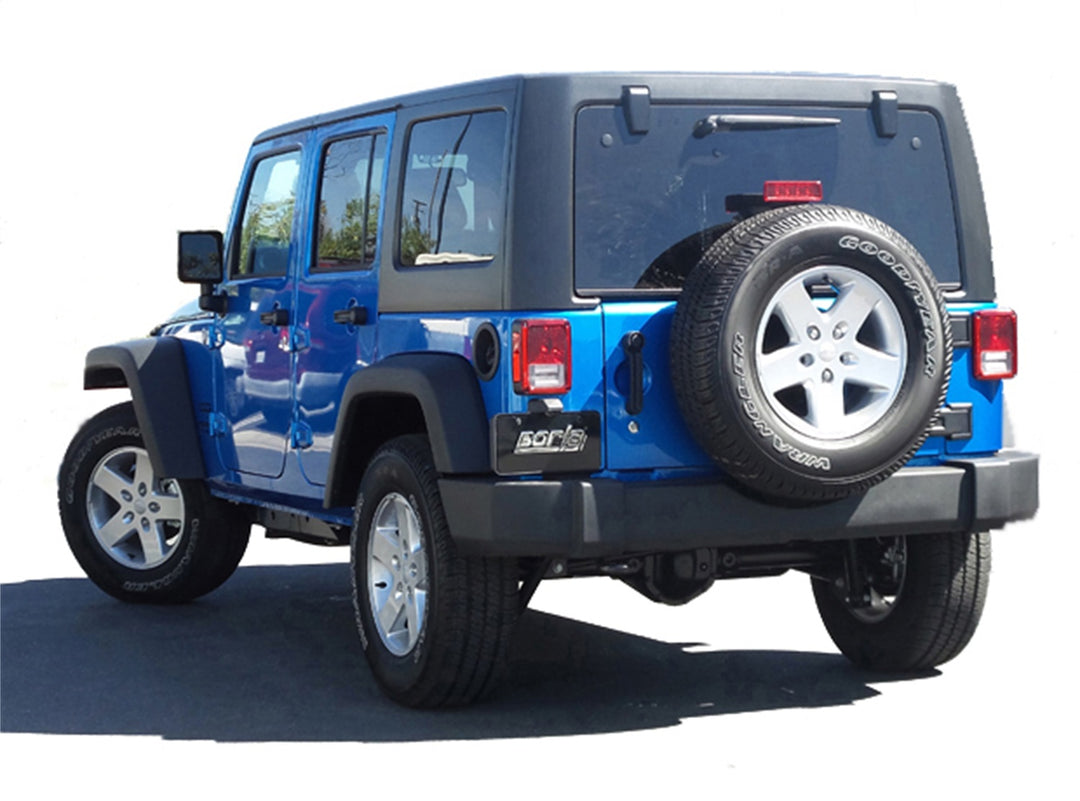 Borla 140634 High Clearance Cat-Back Exhaust System for Jeep Wrangler JKU (2012-2018) with S-Type Sound