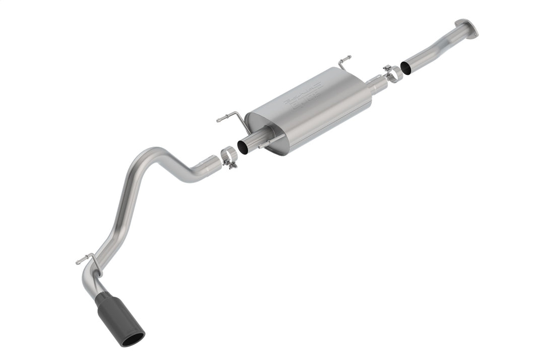 Borla 140680BC Cat-Back Exhaust System for Toyota Tacoma 2016-2023, S-Type with Black Chrome Tip