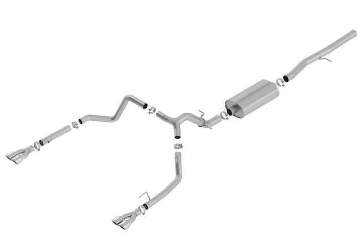Borla 140782 Cat-Back Exhaust System Touring for 2019-2023 Chevrolet Silverado 1500 and GMC Sierra 1500 6.2L V8