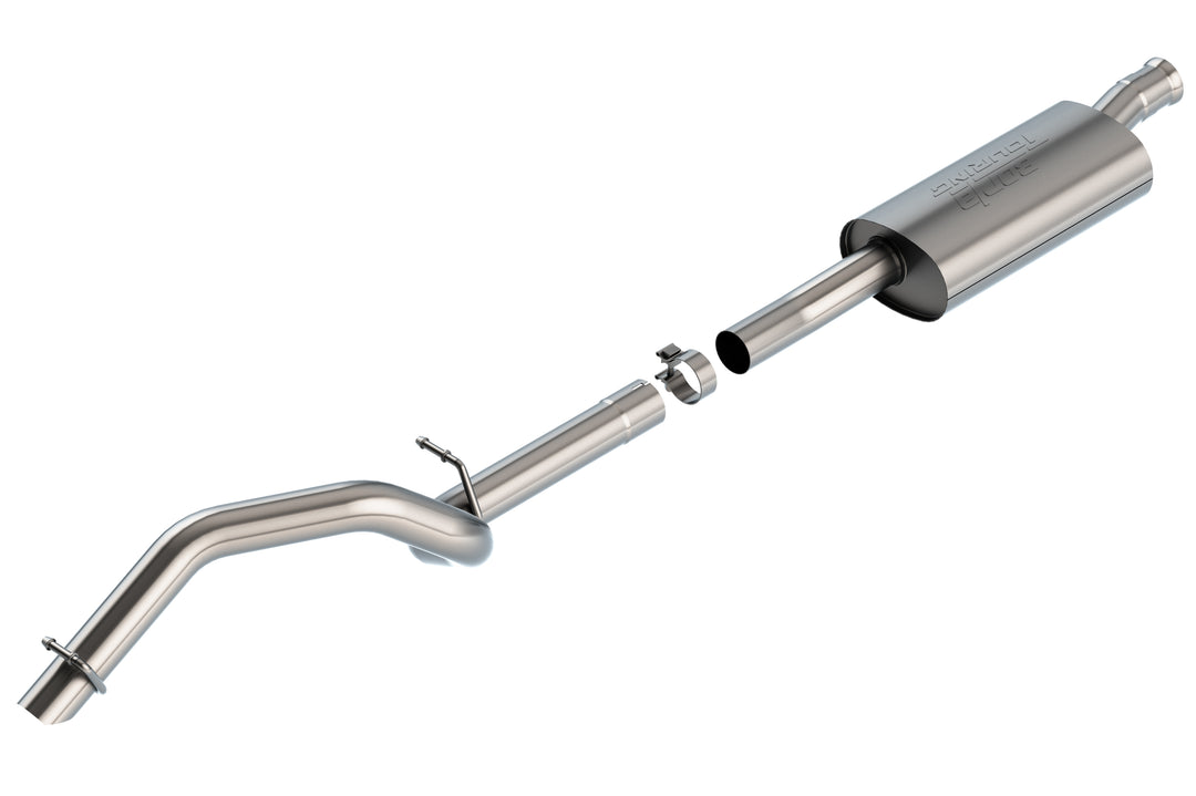 Borla 140822 Jeep Wrangler JLU Cat-Back Exhaust System Touring Climber with 2.75-inch Diameter and Turn Down Tip