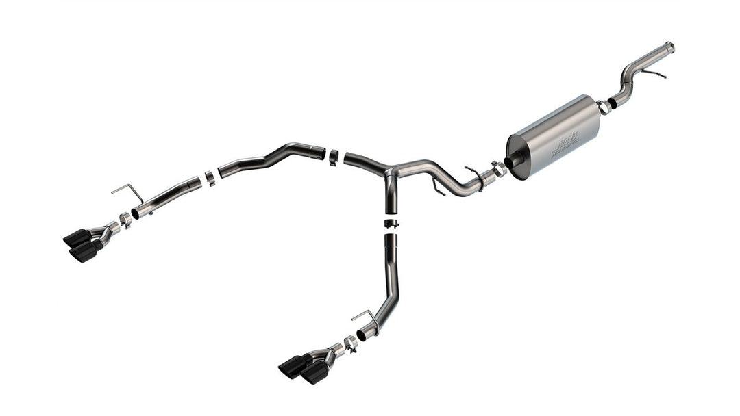 Borla 140856BC Cat-Back Exhaust System Touring for Chevy Tahoe 2021-2026 with Quad Tips