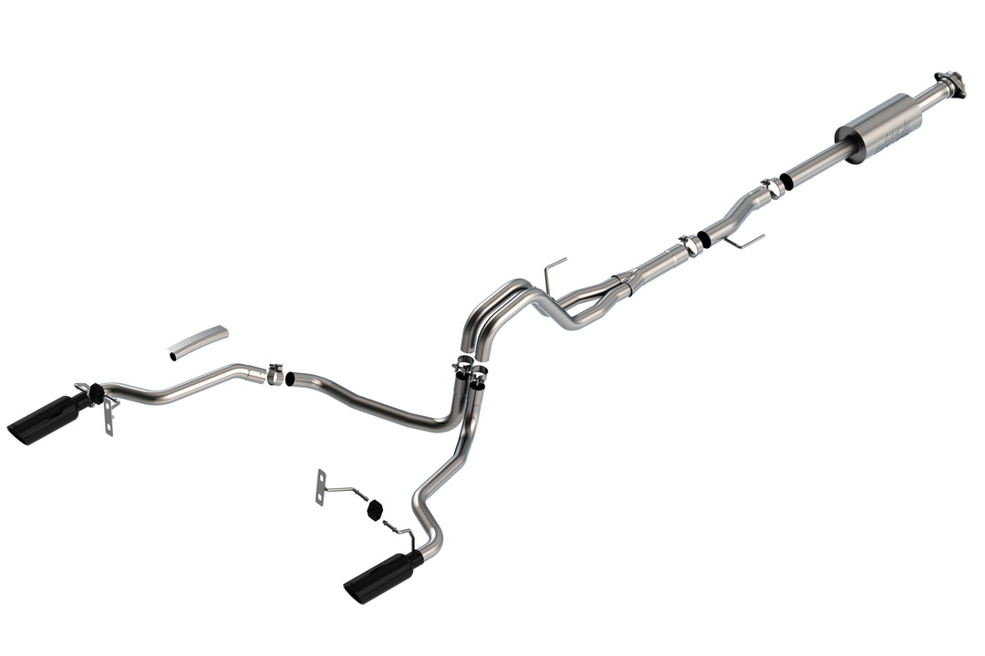Borla 140863BC Cat-Back Exhaust System for Ford F-150 2.7L & 3.5L V6 (2021-2026) with S-Type Sound
