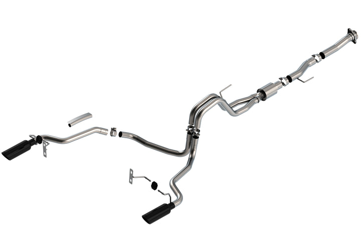 Borla 140869BC Atak Cat-Back Exhaust System for Ford F-150 2021-2026 5.0L V8