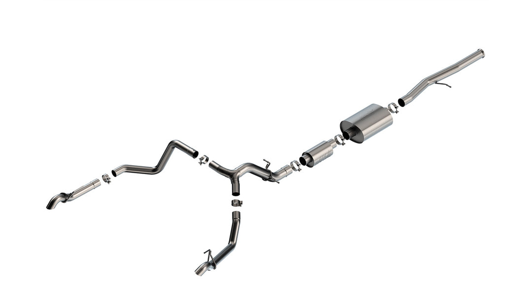 Borla 140914 Cat-Back Exhaust System S-Type for 2022-2023 Chevrolet Silverado 1500 ZR2 & GMC Sierra 1500 AT4X