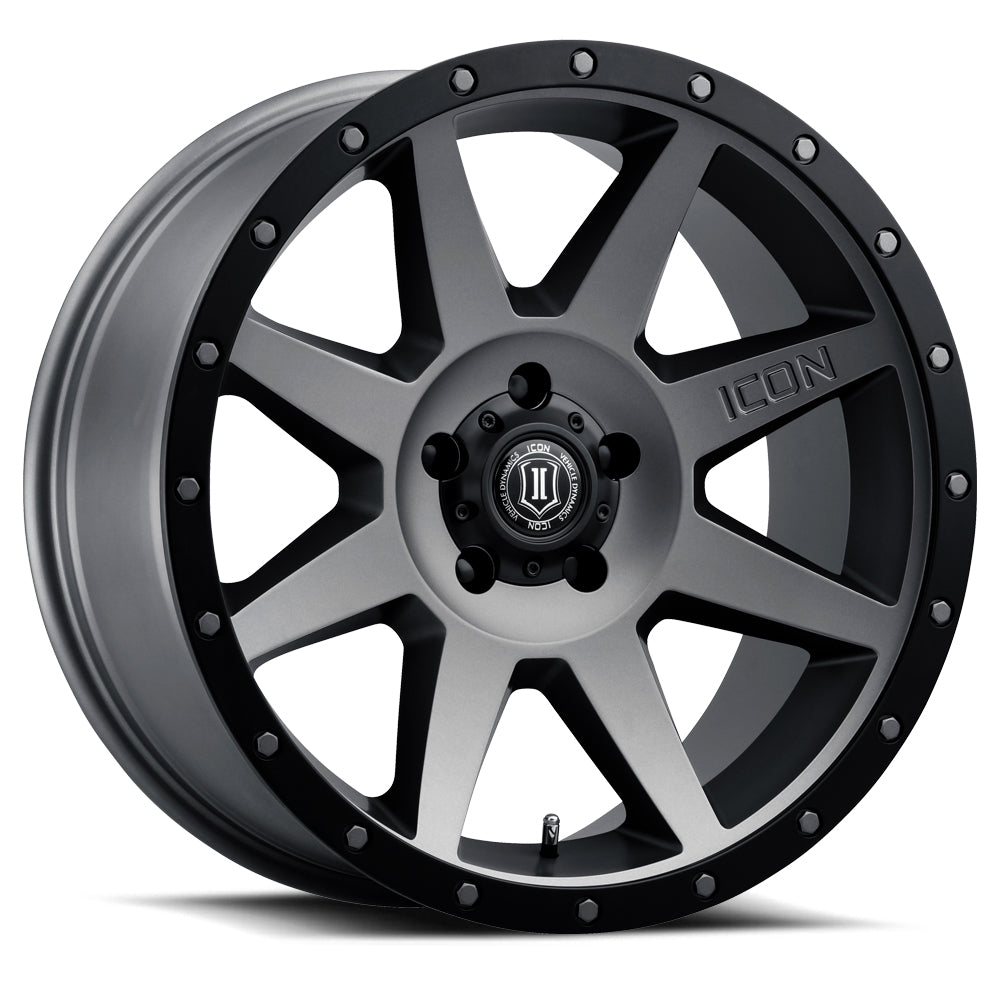 ICON Alloys Rebound, Titanium, 20 x 9 / 6 x 5.5, 0mm Offset, 5" BS