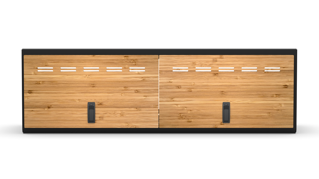 48" Upper Cabinet Black - Bamboo Door
