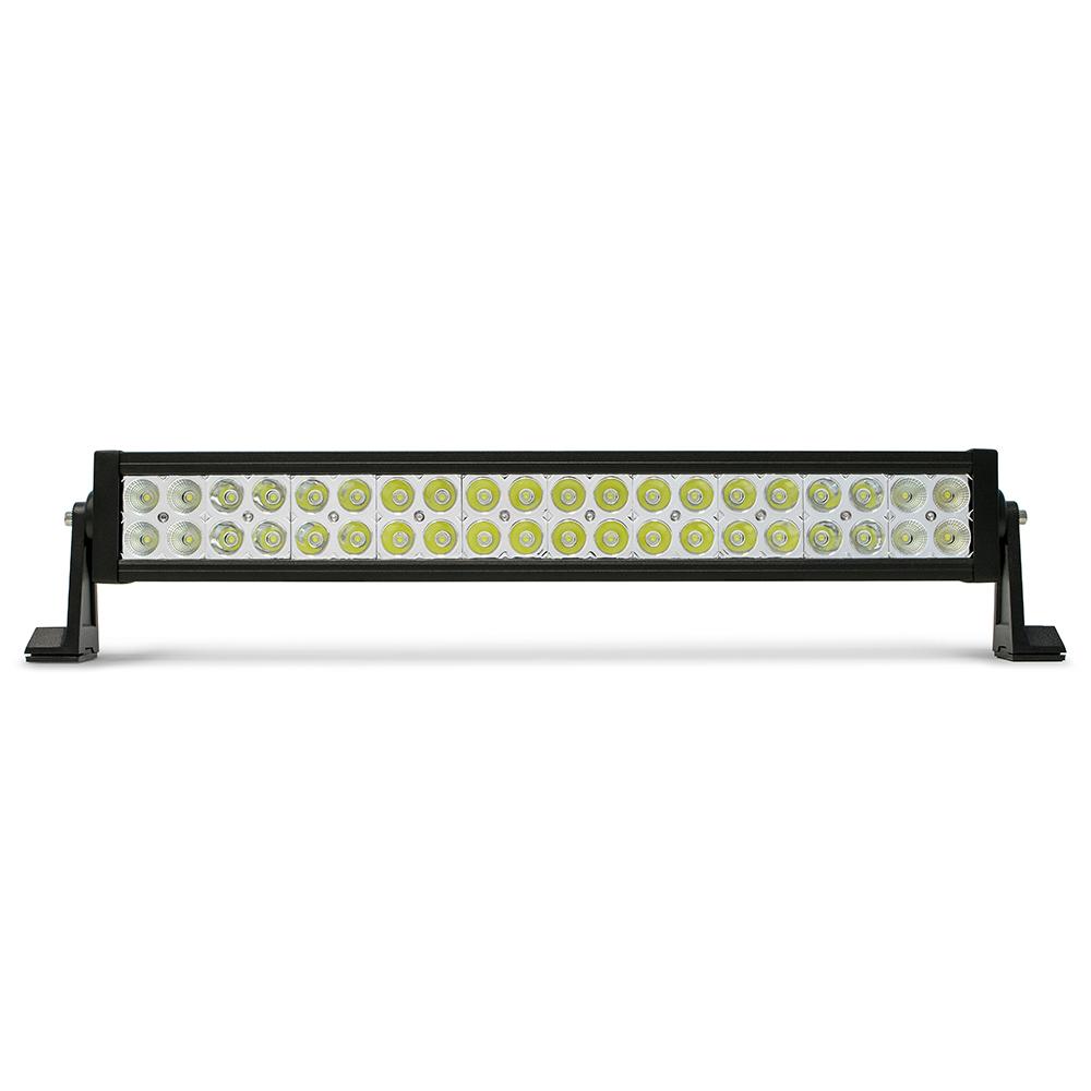 Dual Row LED Light Bar With Chrome Bezel