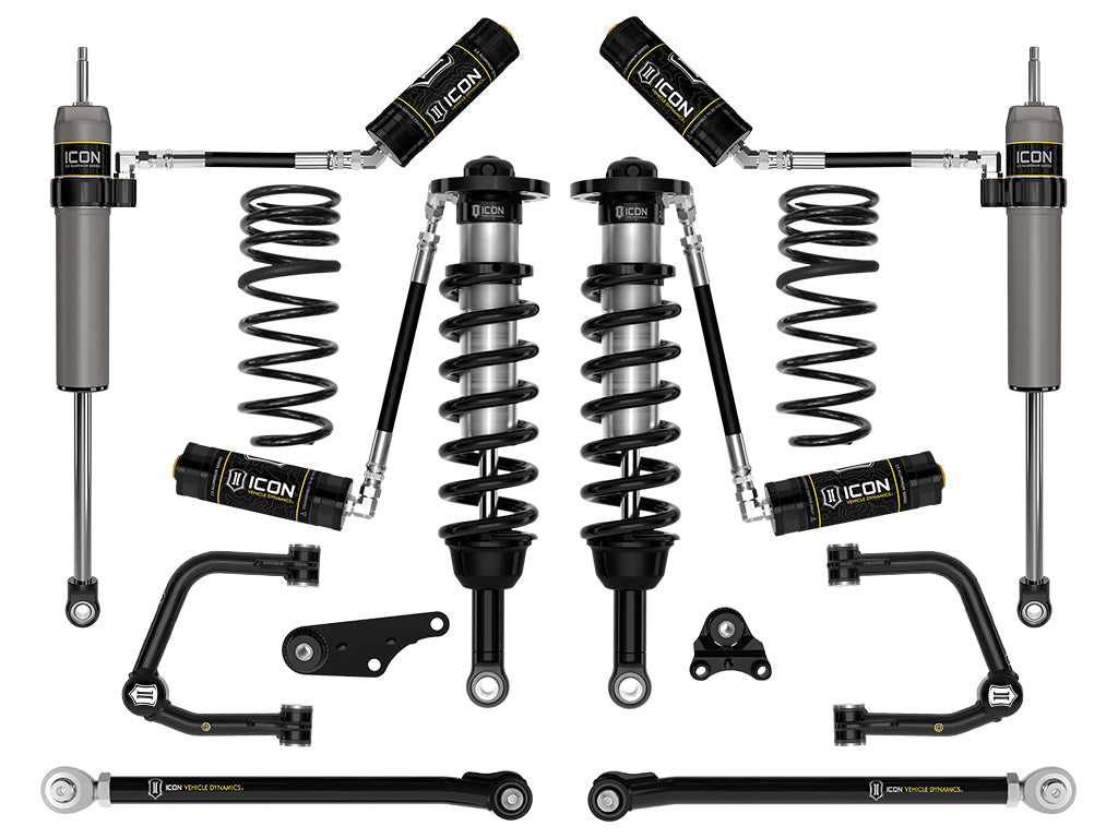 ICON 2024-2026 Toyota Tacoma 1.25-3" Lift, Stage 7 Suspension System, Tubular, Overland Rear Springs