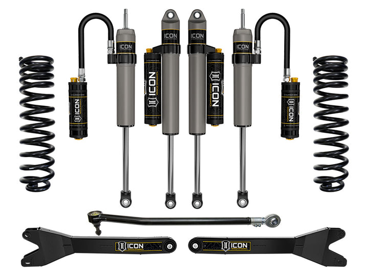 ICON 2023-2026 Ford F-250/F-350 Super Duty 4WD, Diesel, 2.5" Lift, Stage 4 Suspension System w/ Radius Arms