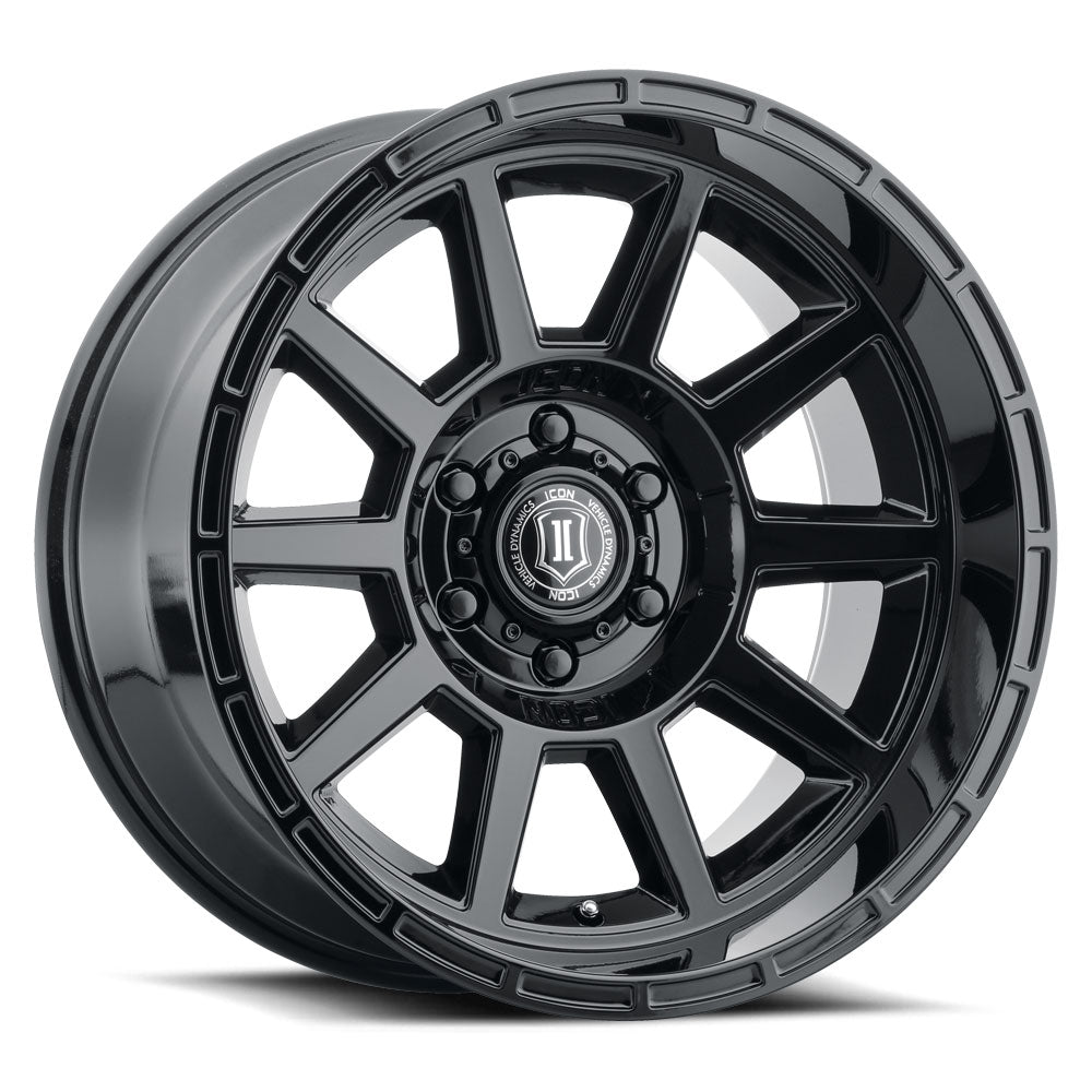 ICON Alloys Recoil, Gloss Black, 20 x 10 / 5 x 150, -24mm Offset, 4.5" BS