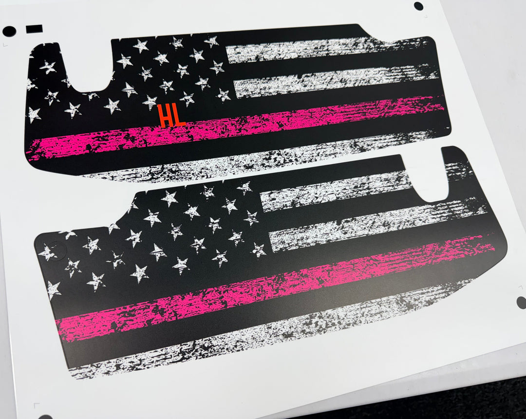 Freedom Series Sun Visor Overlays - 2018+ Wrangler JL / Gladiator JT