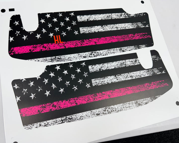 Freedom Series Sun Visor Overlays - 2018+ Wrangler JL / Gladiator JT
