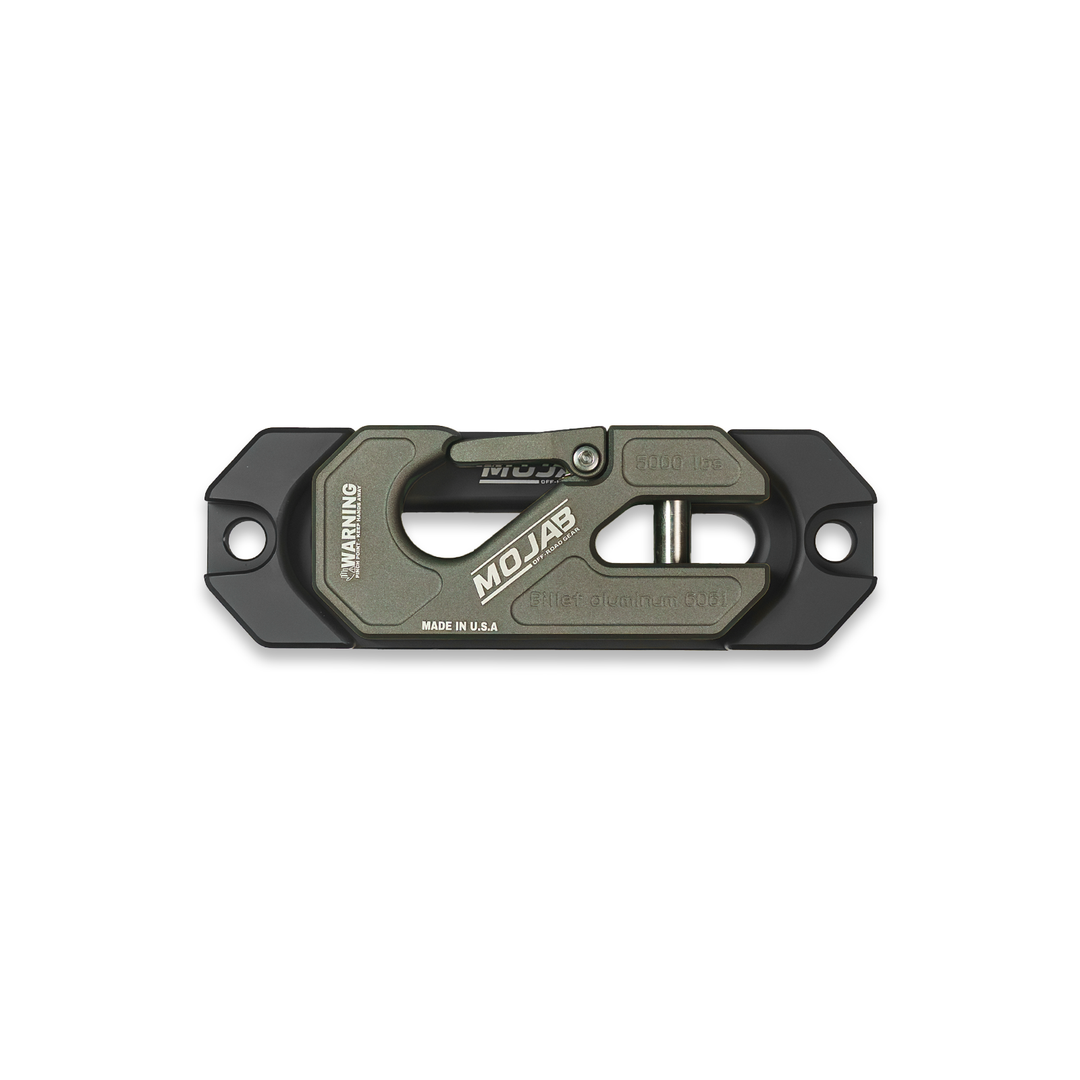 Side By Side / UTV Aluminum Recessed Winch Shackle with Fairlead Kit. (LIFE TIME WARRANTY*)