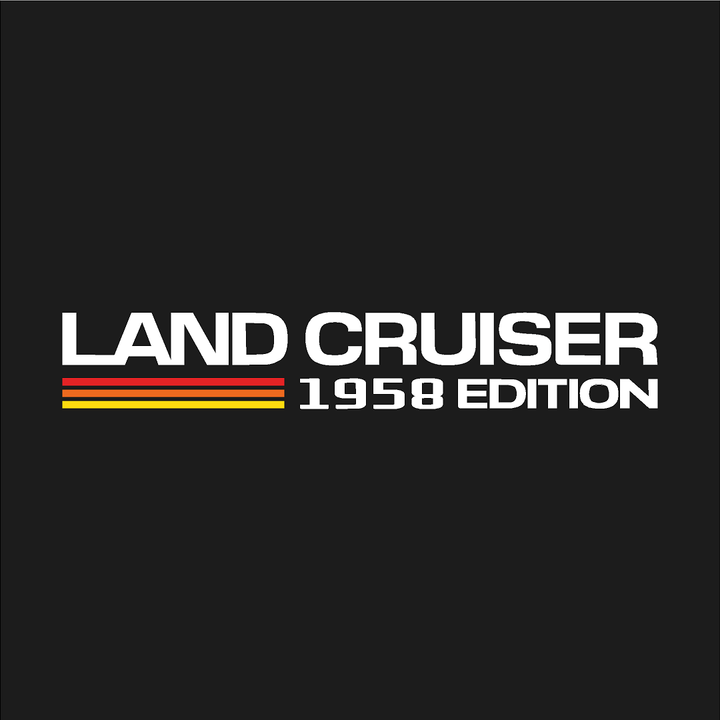 1958 Press Release Style Rear Fender Vinyl Decal Kit (Pair) - 2024+ Land Cruiser 1958