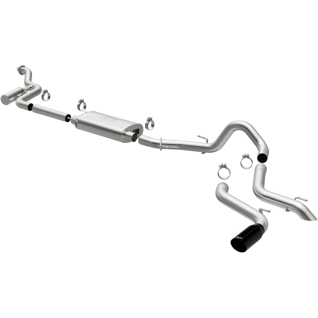 MagnaFlow Overland Series Black Chrome Cat-Back Exhaust System for Toyota Tacoma 2.4L - Part #19678