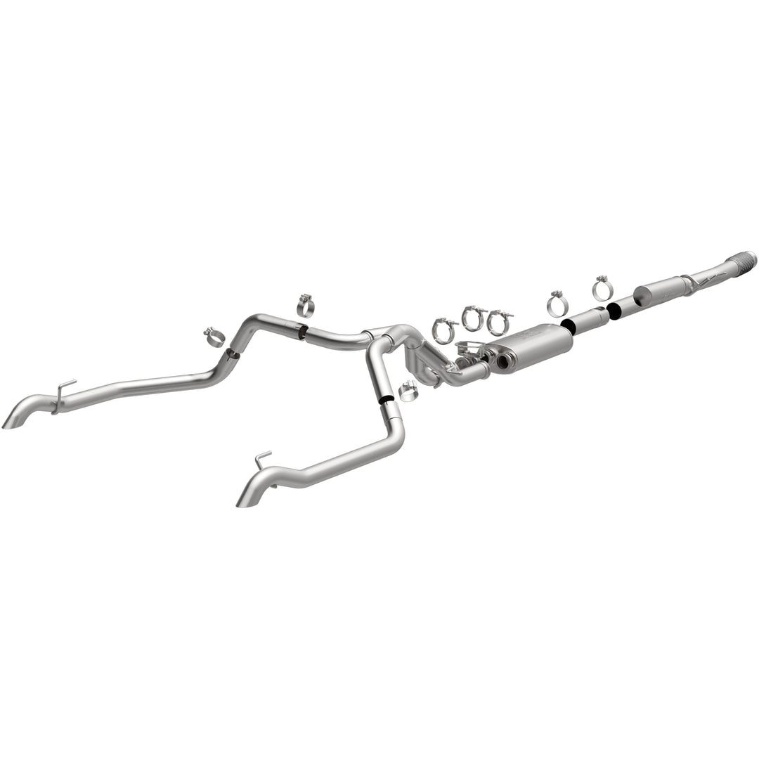 MagnaFlow Overland Series Cat-Back Exhaust System for Chevrolet Silverado 1500 ZR2 and GMC Sierra 1500 AT4X 6.2L - Part #19703