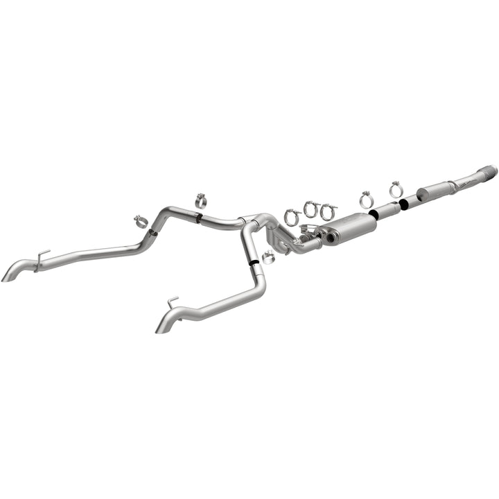 MagnaFlow Overland Series Cat-Back Exhaust System for Chevrolet Silverado 1500 ZR2 and GMC Sierra 1500 AT4X 6.2L - Part #19703