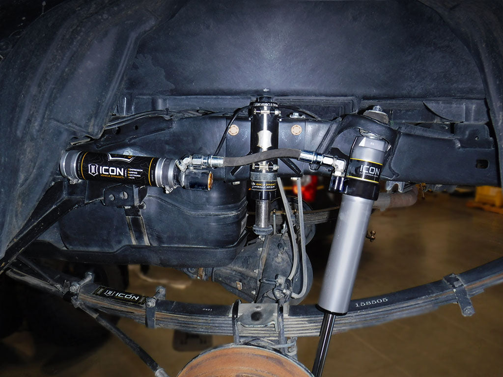 ICON 2005-2023 Toyota Tacoma, Rear, V.S. 2.5 Aluminum Series RXT Shock Absorbers, Remote Reservoir w/ CDEV, Pair