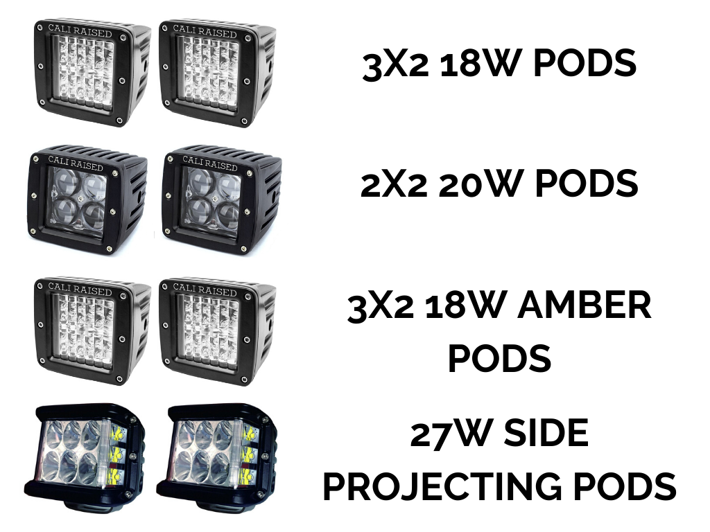 Low Profile LED Ditch Light Brackets Kit For 2005-2015 Toyota Tacoma