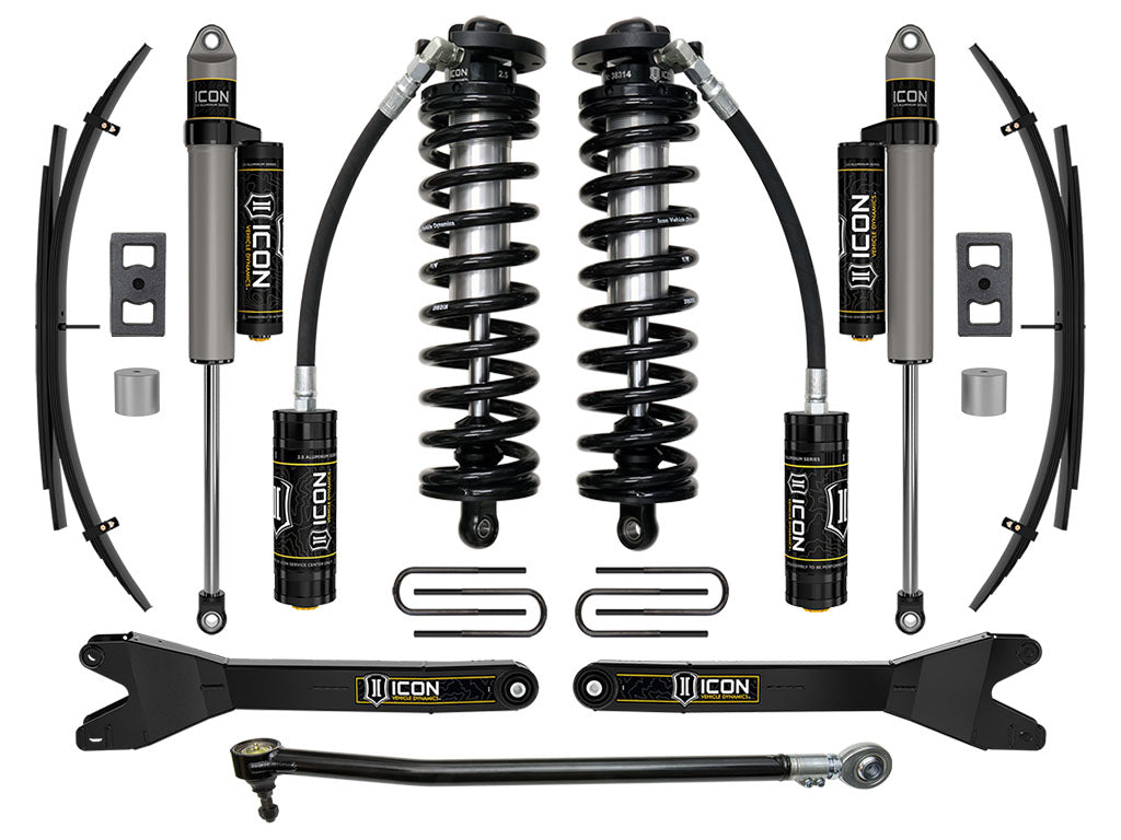 ICON 2023-2026 Ford F-250/F-350 Super Duty 4WD, 2.5-3" Lift, Stage 3 Coilover Conversion System w/ Radius Arms & Expansion Packs