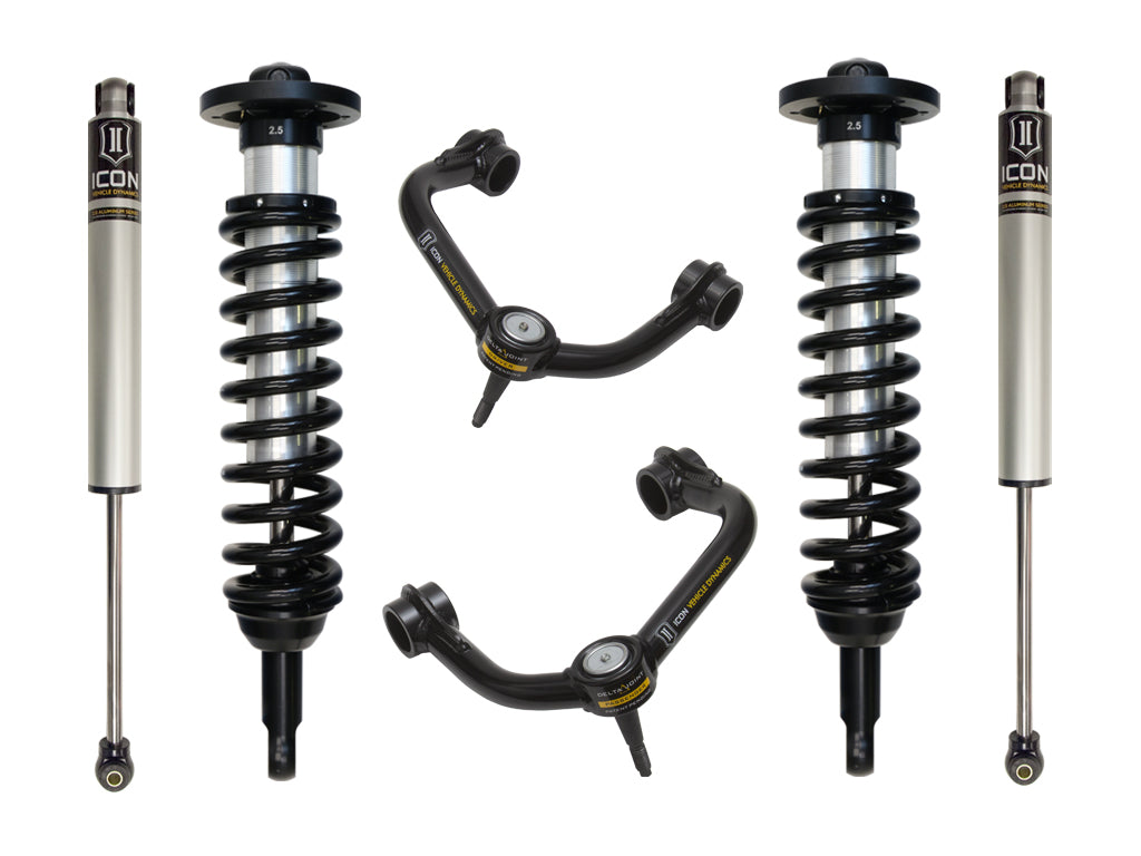 ICON 2004-2008 Ford F-150 2WD, 0-2.63" Lift, Stage 2 Suspension System, Tubular