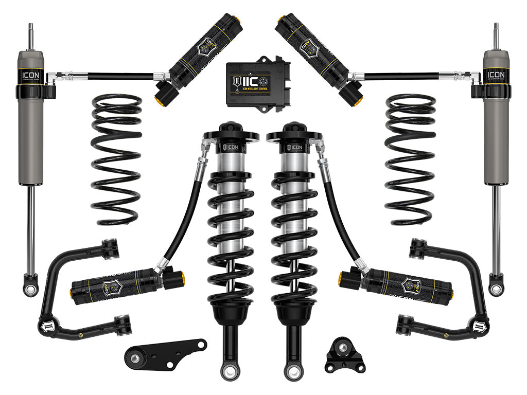 ICON 2024-2026 Toyota Tacoma 1.25-3" Lift, Stage 6 Suspension System, Tubular, Triple Rate Rear Springs