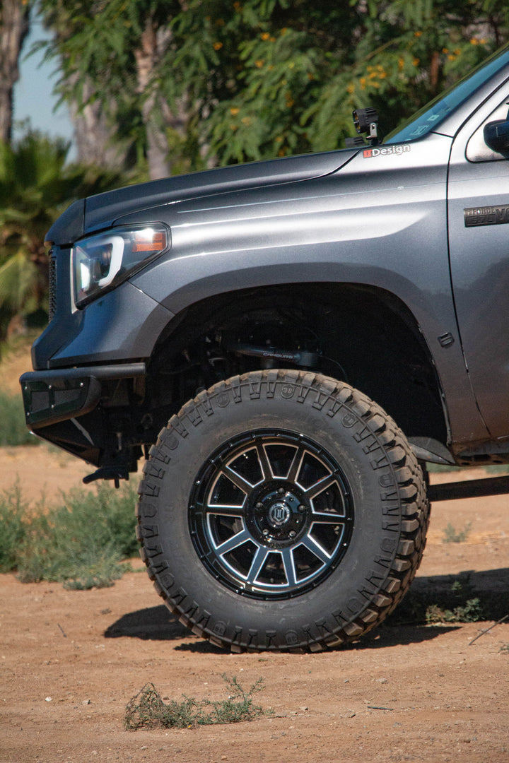 ICON Alloys Recoil, Gloss Black w/Milled Windows, 20 x 10 / 5 x 150, -24mm Offset, 4.5" BS