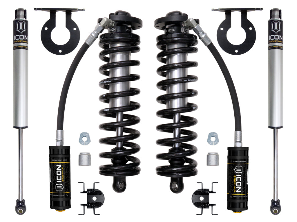 ICON 2017-2023 Ford F-250/F-350 Super Duty 4WD, 2.5-3" Lift, Stage 1 Coilover Conversion System