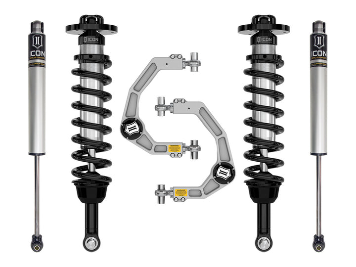 ICON 2021-2026 Ford F-150 4WD, 2.75-3.5" Lift, Stage 1 Suspension System, Billet