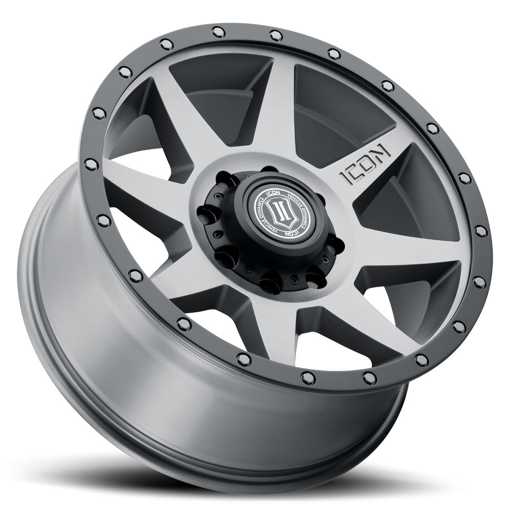 ICON Alloys Rebound, Titanium, 20 x 9 / 8 x 6.5, 12mm Offset, 5.5" Backspace