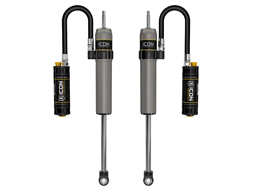 ICON 2022-2026 Toyota Tundra, 3-3.5" Lift, Rear, V.S. 2.5 Aluminum Series Shock Absorbers, Remote Reservoir w/ CDCV, Pair