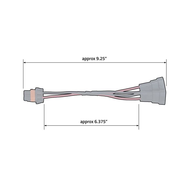 Oracle Lighting 2004 Trigger 12 Gauge Short Y Harness for Wireless Accessory Control Systems