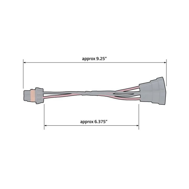 Oracle Lighting 2004 Trigger 12 Gauge Short Y Harness for Wireless Accessory Control Systems