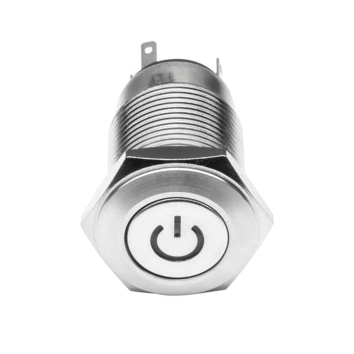 Oracle Lighting 2009-001 Pre-Wired Power Symbol On/Off Flush Mount LED Switch - White