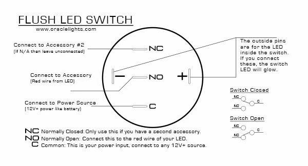 Oracle Lighting 2009-001 Pre-Wired Power Symbol On/Off Flush Mount LED Switch - White