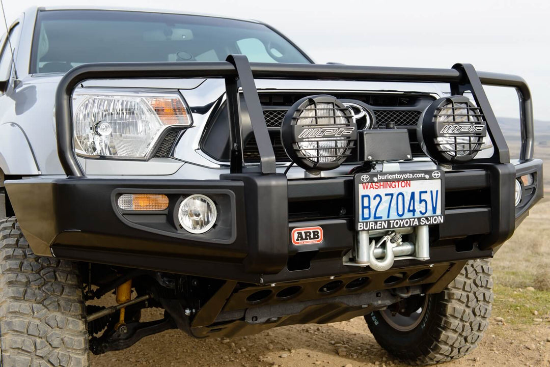 ARB 3423140B Winch Bumper for Toyota Tacoma (2012-2015) – Steel, Satin Finish, Tow Points Included