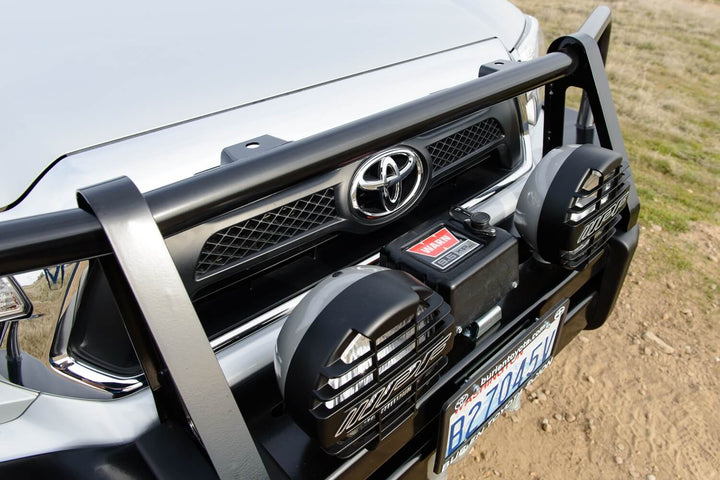 ARB 3423140B Winch Bumper for Toyota Tacoma (2012-2015) – Steel, Satin Finish, Tow Points Included